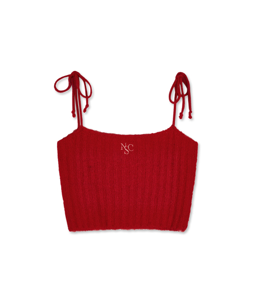 NAKED SURF CLUB(ネイキッドサーフクラブ)の「ウールブレンドリボンニットトップ (レッド)(ニット/セーター・レディース・その他・FREE)」の2枚目の写真