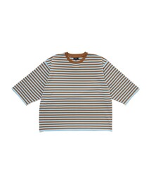 ショート ニット Tシャツ 【ワイドショートフィット】