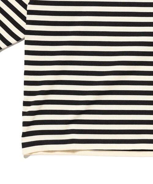 BEAMS（ビームス）の「ショート ニット Tシャツ 【ワイドショートフィット】（Tシャツ/カットソー・メンズ・ブラック/ライトブラウン・M/S/XL/L）」の7枚目の写真