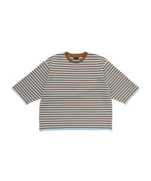 BEAMS（ビームス）の「ショート ニット Tシャツ 【ワイドショートフィット】（Tシャツ/カットソー・メンズ・ブラック/ライトブラウン・M/S/XL/L）」の17枚目の写真