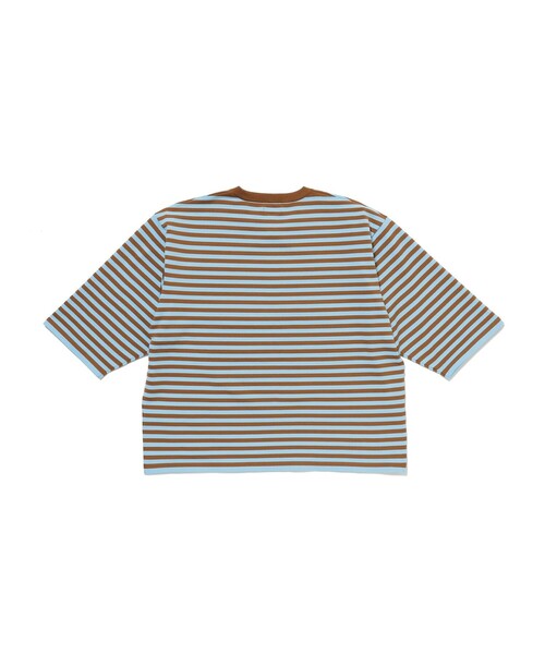 BEAMS（ビームス）の「ショート ニット Tシャツ 【ワイドショートフィット】（Tシャツ/カットソー・メンズ・ブラック/ライトブラウン・M/S/XL/L）」の16枚目の写真