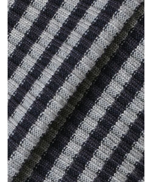 EMODA（エモダ）の「ハイネッククロップニット（ニット/セーター・レディース・グレー/ブラック/ネイビー/ブラウン/ピンク・FREE）」の12枚目の写真