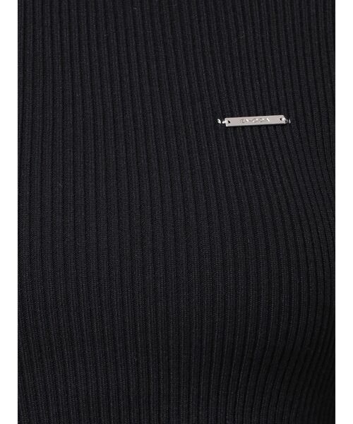 EMODA（エモダ）の「ハイネッククロップニット（ニット/セーター・レディース・グレー/ブラック/ネイビー/ブラウン/ピンク・FREE）」の9枚目の写真