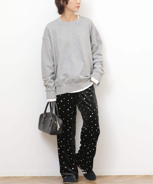 JOURNAL STANDARD relume（ジャーナルスタンダード　レリューム）の「《追加2》［ 2枚セット］3WAY刺繍レイヤードスウェット（スウェット・レディース・アイボリー/グレー/ネイビー・FREE）」の4枚目の写真