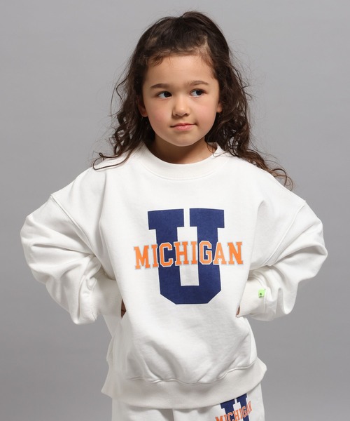 GEORGE'S(ジョージズ)の「【KIDS】ロゴスウェットクルー(スウェット・キッズ・杢グレー/ネイビー/オフホワイト・110cm/130cm/150cm)」の2枚目の写真