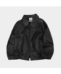 PLACESTUDIOMAN（プレイススタジオメンズ）の「ヴィンテージウォッシュドピグメントショルダーラインステッチポケットレザージャケット[ブラック]（ライダースジャケット）」