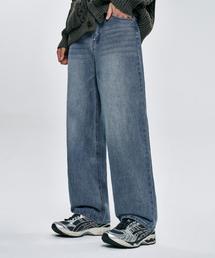 ATEZ（アテズ）の「ナチュラルウォッシングセミワイドデニムパンツ[ライトブルー]（デニムパンツ）」