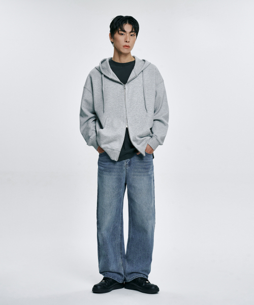 ATEZ（アテズ）の「ナチュラルウォッシングセミワイドデニムパンツ[ライトブルー]（デニムパンツ・レディース・その他・SMALL/MEDIUM/LARGE/X-LARGE/XX-LARGE）」の5枚目の写真