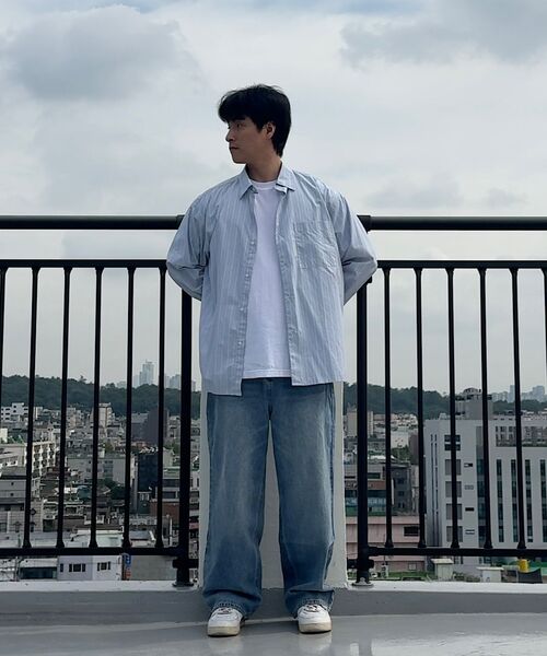 ATEZ（アテズ）の「ナチュラルウォッシングセミワイドデニムパンツ[ライトブルー]（デニムパンツ・レディース・その他・SMALL/MEDIUM/LARGE/X-LARGE/XX-LARGE）」の9枚目の写真