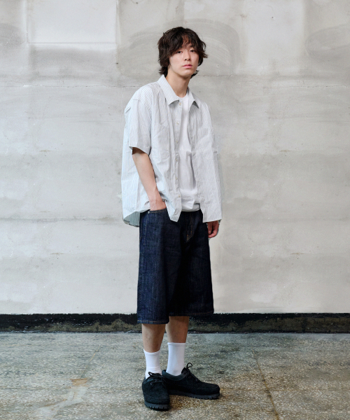 DENMADE(デンメイド)の「DEN0891 Mid-Indigo Selvedge Bermuda Pants(その他パンツ・メンズ・その他・S/M/L/XL)」の2枚目の写真