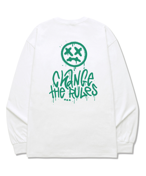 OUSE(オウズ)の「CHANGE THE RULES ロングスリーブ (DLS030) ホワイト(Tシャツ/カットソー・レディース・その他・SMALL/MEDIUM/LARGE/X-LARGE/XX-LARGE)」の3枚目の写真
