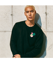 Frankie 3 Pins Round Knit Black