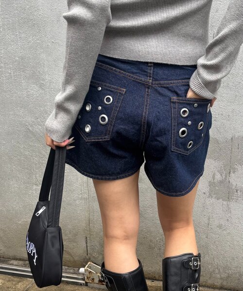 アイレットデニムショートパンツ（デニムパンツ）｜WHO'S WHO gallery