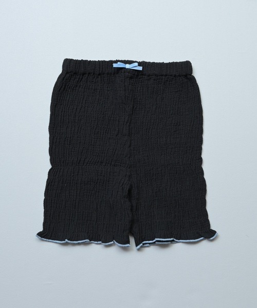MARKEY'S(マーキーズ)の「Wガーゼシャーリングショートパンツ(その他パンツ・キッズ・ベージュ/ブラック/ピンク・150/140/130/110/100/120/90)」の2枚目の写真