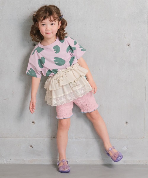 MARKEY'S(マーキーズ)の「Wガーゼシャーリングショートパンツ(その他パンツ・キッズ・ベージュ/ブラック/ピンク・150/140/130/110/100/120/90)」の7枚目の写真