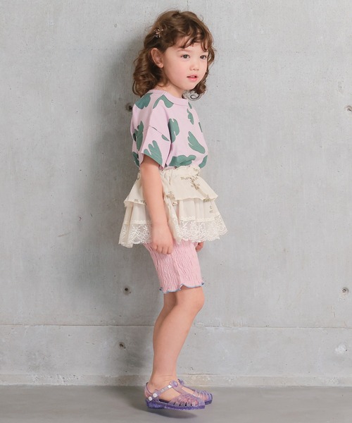 MARKEY'S(マーキーズ)の「Wガーゼシャーリングショートパンツ(その他パンツ・キッズ・ベージュ/ブラック/ピンク・150/140/130/110/100/120/90)」の8枚目の写真