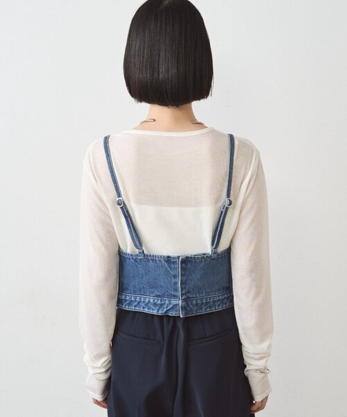 LOUNGEDRESS（ラウンジドレス）の「デニムビスチェ（タンクトップ・レディース・ブルー・FREE）」の12枚目の写真