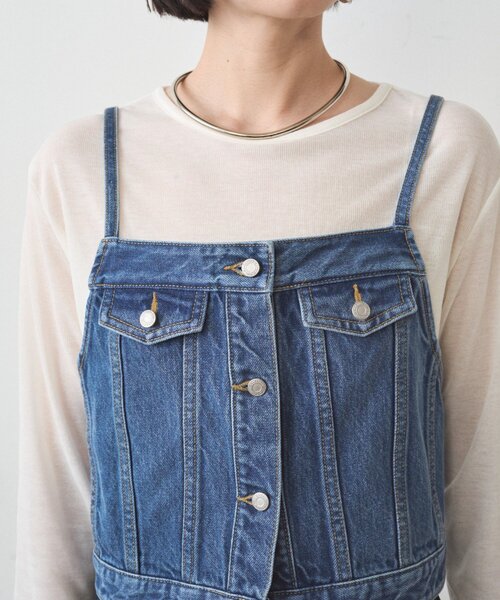 LOUNGEDRESS（ラウンジドレス）の「デニムビスチェ（タンクトップ・レディース・ブルー・FREE）」の13枚目の写真