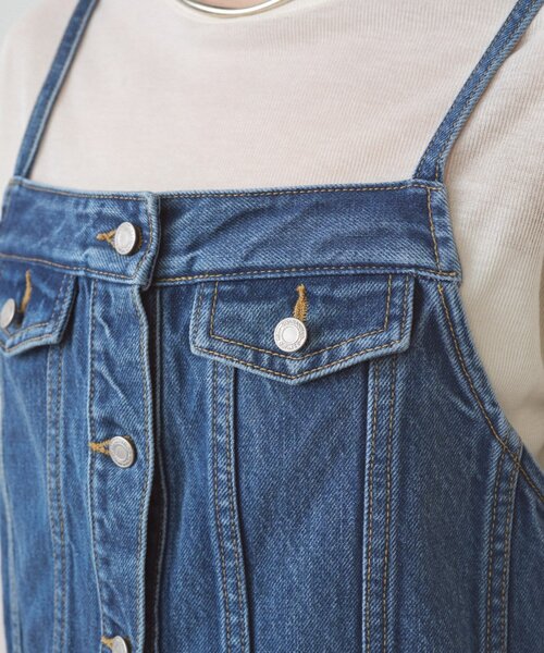 LOUNGEDRESS（ラウンジドレス）の「デニムビスチェ（タンクトップ・レディース・ブルー・FREE）」の14枚目の写真