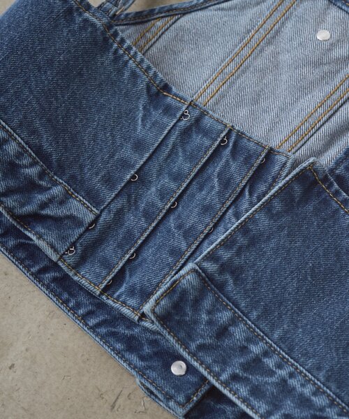 LOUNGEDRESS（ラウンジドレス）の「デニムビスチェ（タンクトップ・レディース・ブルー・FREE）」の17枚目の写真