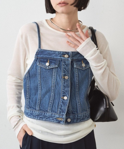 パル PAL 【Loungedress】シャツ＋ニットビスチェセット （black