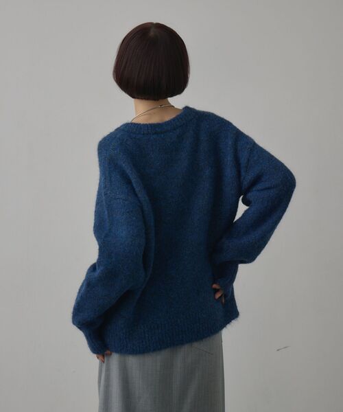 kivi（キヴィ）の「ヘンリーネックニット（ニット/セーター・レディース・ダークブルー/レッド/ブラウン・FREE）」の14枚目の写真