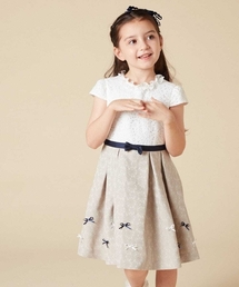 a.v.v（アーヴェヴェ）の「【KIDS】半袖ワンピース（ワンピース）」