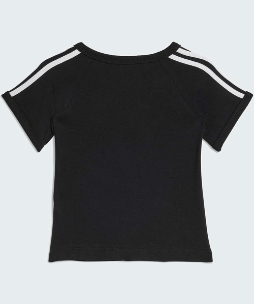 adidas（アディダス）の「スリーストライプスティー / アディダスオリジナルス adidas Originals（Tシャツ/カットソー・キッズ・ブラック・70/80/90/100）」の2枚目の写真