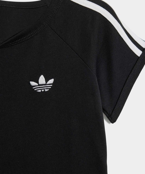 adidas（アディダス）の「スリーストライプスティー / アディダスオリジナルス adidas Originals（Tシャツ/カットソー・キッズ・ブラック・70/80/90/100）」の4枚目の写真