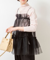 NOLLEY’S Sophi | ウォッシャブルチュール2WAYブラウス(キャミソール)