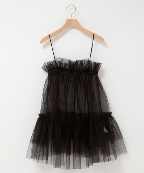 NOLLEY’S Sophi（ノーリーズソフィ）の「ウォッシャブルチュール2WAYブラウス（キャミソール・レディース・ブラック・38）」の9枚目の写真