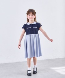 CHOPIN（ショパン）の「【速乾、接触冷感】【KIDS】COOL MAXフロントリボンワンピース(110~130cm)（ワンピース）」