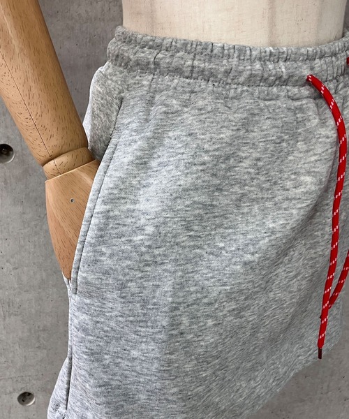 meJane（ミージェーン）の「配色ドロストコード スウェットミニスカート（スカート・レディース・霜降りグレー/ブラック・L/M）」の3枚目の写真