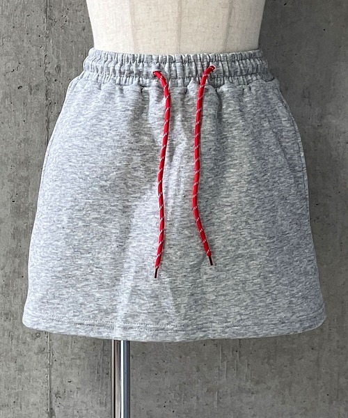 meJane（ミージェーン）の「配色ドロストコード スウェットミニスカート（スカート・レディース・霜降りグレー/ブラック・L/M）」の20枚目の写真