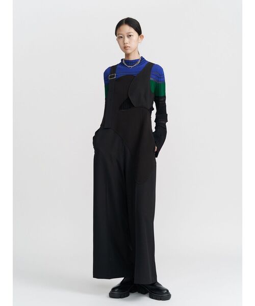 UN3D.（アンスリード）の「COLOR BLOCK PLEATS KNIT / カラーブロックプリーツニット（ニット/セーター・レディース・ブラック/ブルー/ターコイズブルー・36/38）」の9枚目の写真