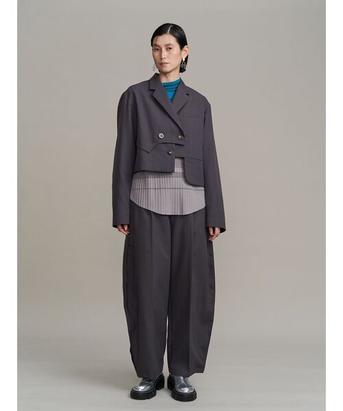 UN3D.（アンスリード）の「COLOR BLOCK PLEATS KNIT / カラーブロックプリーツニット（ニット/セーター・レディース・ブラック/ブルー/ターコイズブルー・36/38）」の11枚目の写真