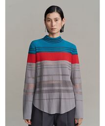 UN3D. | COLOR BLOCK PLEATS KNIT / カラーブロックプリーツニット(ニット/セーター)