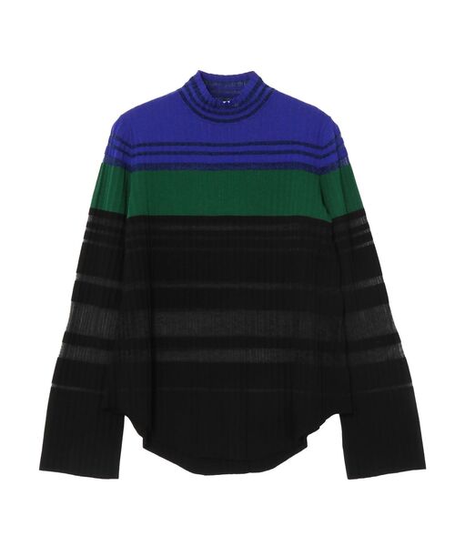 UN3D.(アンスリード)の「COLOR BLOCK PLEATS KNIT / カラーブロックプリーツニット(ニット/セーター・レディース・ブラック/ブルー/ターコイズブルー・36/38)」の20枚目の写真