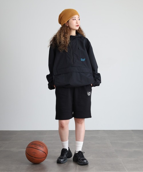 Sunny Smith（サニースミス）の「SUNNY SMITH 8.2オンス　OGロゴ刺繍　スウェットハーフパンツ（スウェットパンツ・メンズ・ブラック/アッシュグレー/ネイビー・L/M）」の9枚目の写真