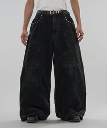 kutir | STUDS DESIGN DAMAGED CORDUROY BUGGY PANTS/スタッズデザインダメージコーデュロイバギーパンツ(その他パンツ)
