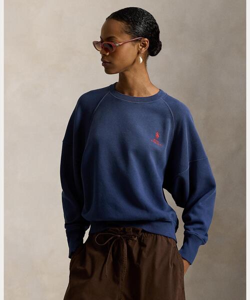 ロゴ オンブレ フリース クルーネック（スウェット）｜POLO RALPH