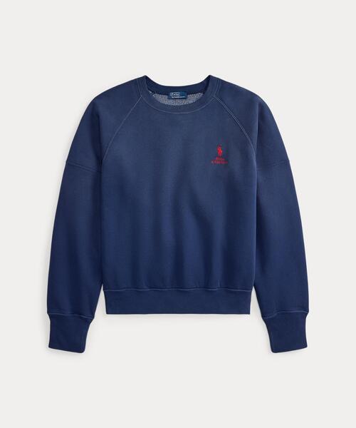 POLO RALPH LAUREN（ポロ ラルフ ローレン）の「ロゴ オンブレ フリース クルーネック（スウェット・レディース・ネイビー系1・XS/S/M/L）」の2枚目の写真