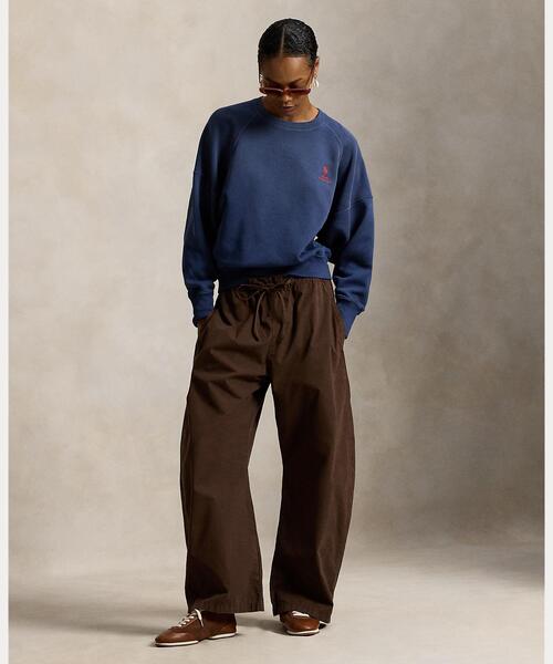 POLO RALPH LAUREN（ポロ ラルフ ローレン）の「ロゴ オンブレ フリース クルーネック（スウェット・レディース・ネイビー系1・XS/S/M/L）」の3枚目の写真