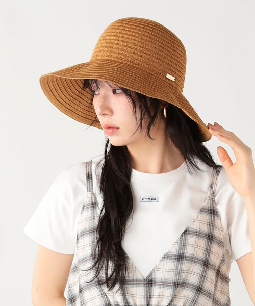 BEAMS HEART(ビームスハート)の「ブレード ハット(ハット・レディース・ベージュ/ナチュラル/ブラック・ONE SIZE)」の3枚目の写真