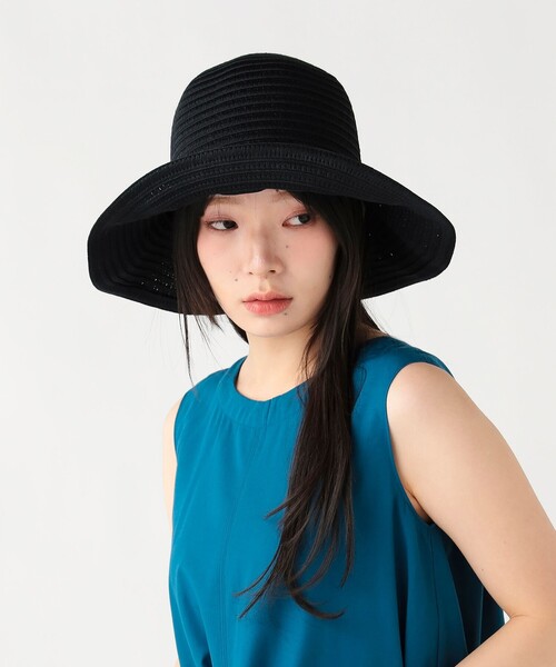 BEAMS HEART(ビームスハート)の「ブレード ハット(ハット・レディース・ベージュ/ナチュラル/ブラック・ONE SIZE)」の2枚目の写真