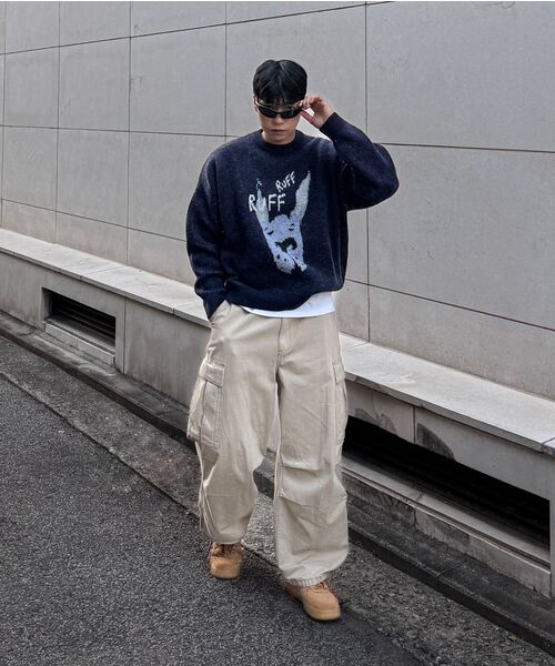 DNSR(ディーエヌエスアール)の「パピージャガードニットネイビー(ニット/セーター・メンズ・その他・M/L/XL)」の6枚目の写真