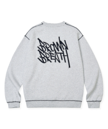 TAG APPLIQUE CREWNECK - ASH