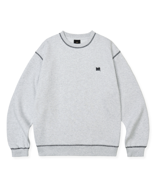 BROWNBREATH（ブラウンブレス）の「TAG APPLIQUE CREWNECK - ASH（スウェット・レディース・その他・S/M/L）」の2枚目の写真