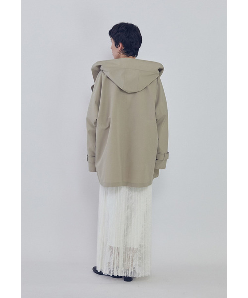 VACHEMENT(ヴァシュモン)の「<VACHEMENT×1er Arrondissement>別注リサイクルシェルタフタショートトレンチコート(その他アウター・レディース・ブルー系その他3/ベージュ・38/36)」の15枚目の写真