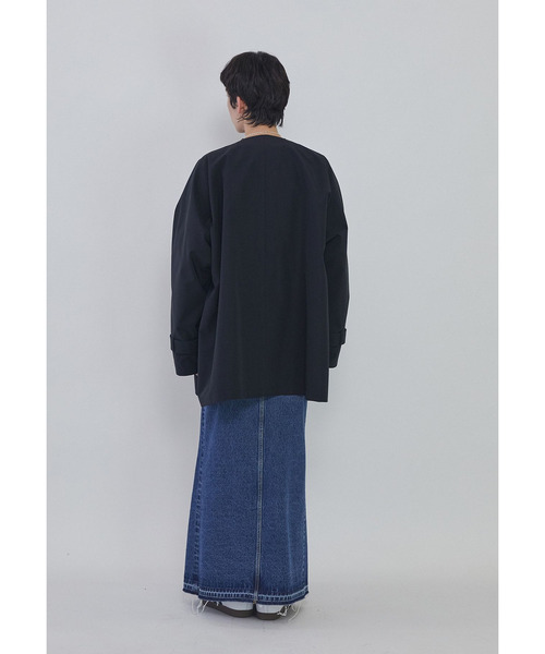 VACHEMENT(ヴァシュモン)の「<VACHEMENT×1er Arrondissement>別注リサイクルシェルタフタショートトレンチコート(その他アウター・レディース・ブルー系その他3/ベージュ・38/36)」の6枚目の写真